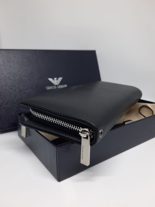 Чоловічий гаманець шкіряний клатч | Мужской кошелек барсетка кожаная