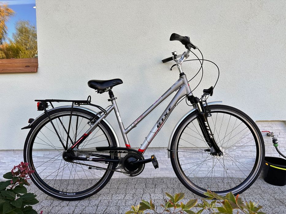 Rower RIXE - koła 28, aluminiowy, Nexus 8 biegów, kontra, 2 x amor, prądnica