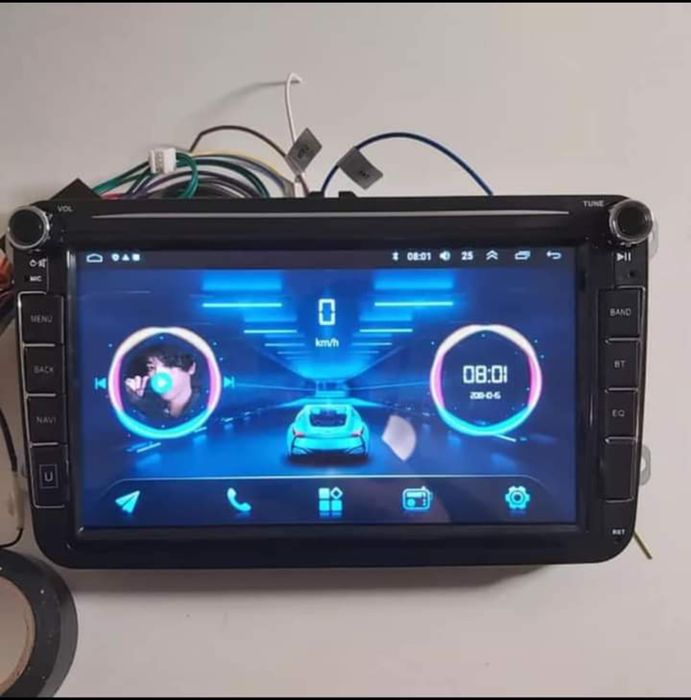 Rádio Android 14 com GPS Volkswagen/SEAT/Skoda (Artigo Novo) 2 GB RAM
