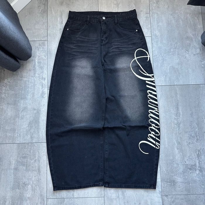 Gothic baggy y2k jeans джинси широкі rap sk8 racer represent baggy