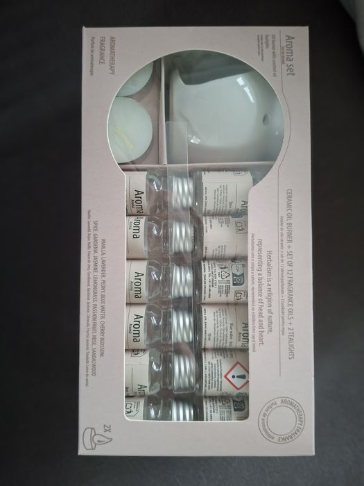 Zestaw olejki plus kominek i podgrzewacze