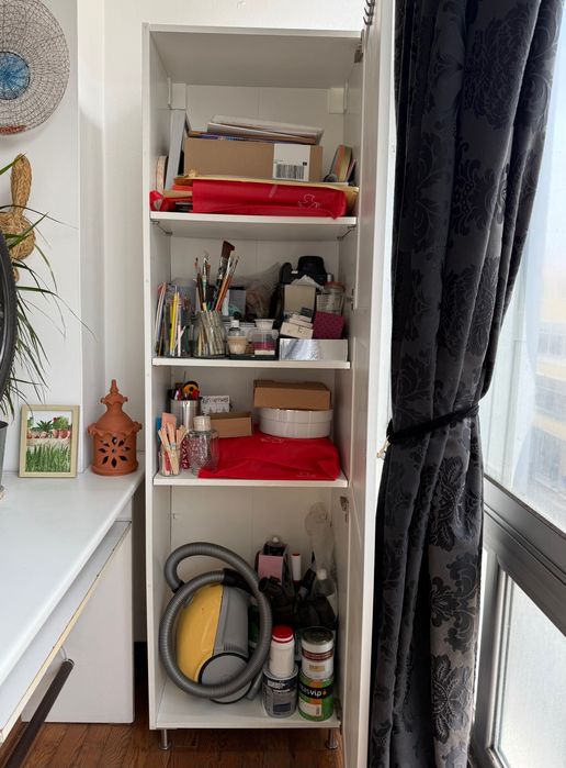 Armário IKEA branco c/ 3 prateleiras