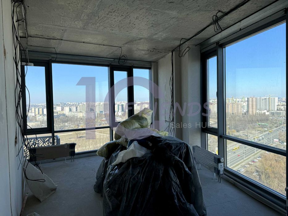 2-к в панорамі з частковим ремонтом ЖК Метрополіс,Теремки,Республіка