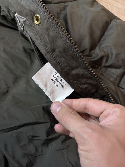 Barbour Arctic Damska L Kurtka Puchowa Parka z futrem Goose Down Jacket Casual