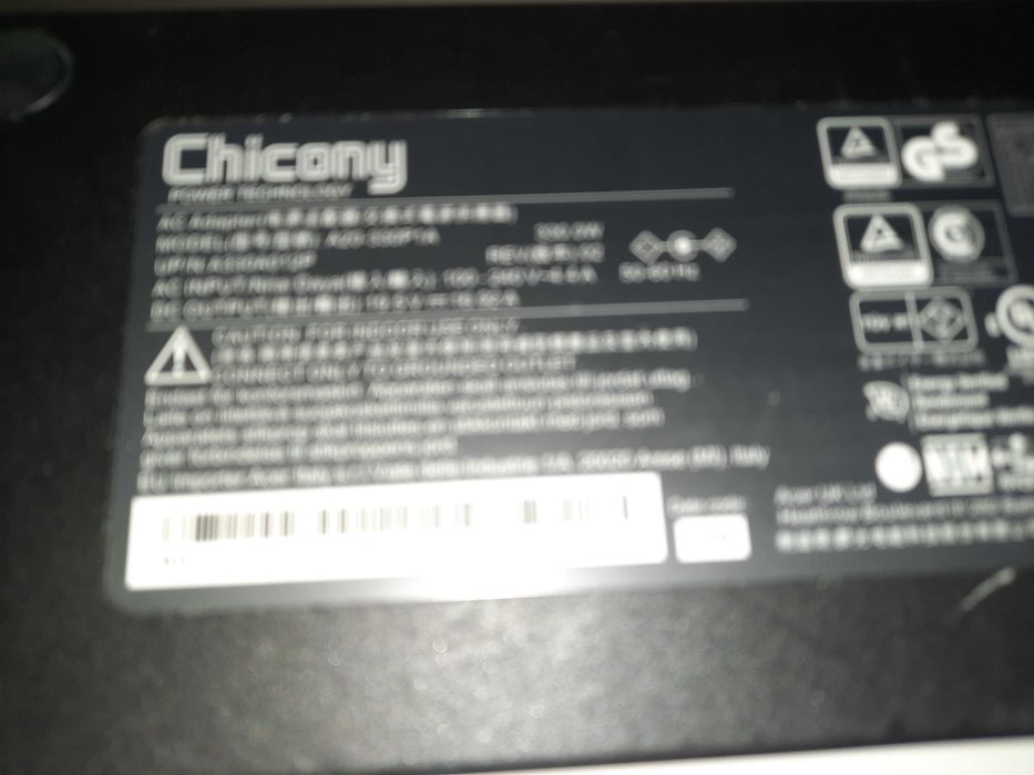 Блок питания Acer Chicony 330W 19.5V 16.92A 5.5 1.7мм Nitro 5 Predator