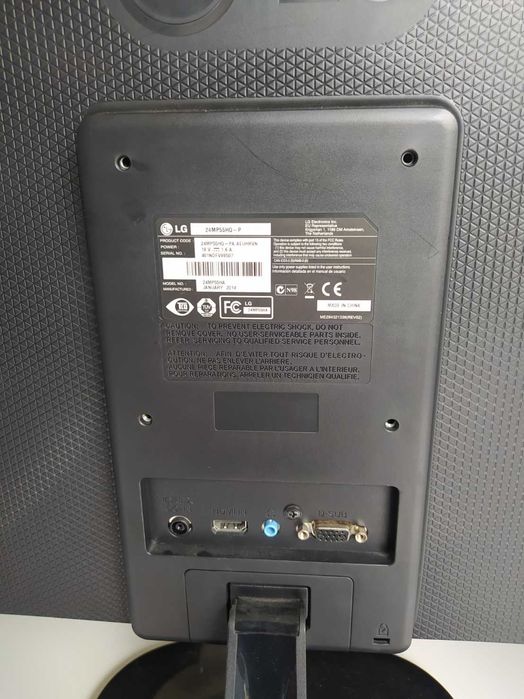Monitor LG 24MP55HQ-PA 24" Full HD 1920x1080 IPS HDMI/VGA VESA em bom estado