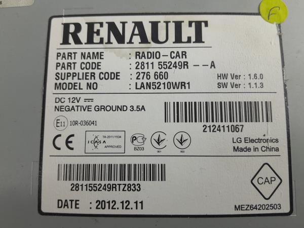 Rádio / auto-rádio RENAULT Clio IV (BH_)