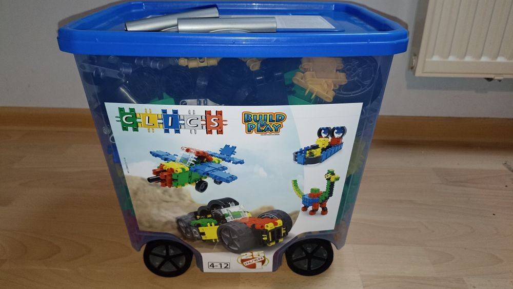 Klocki Clics  ponad 500 elementów + instrukcje