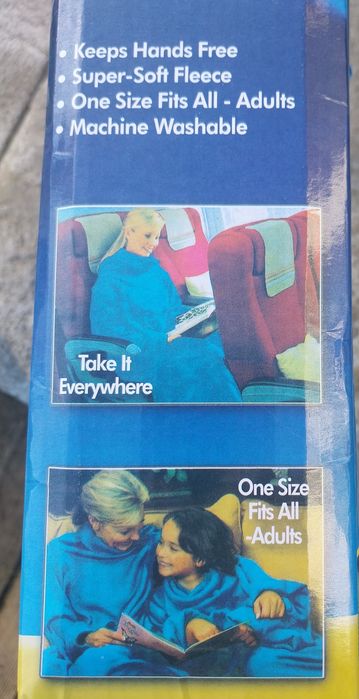 Ciepły koc z rękawami