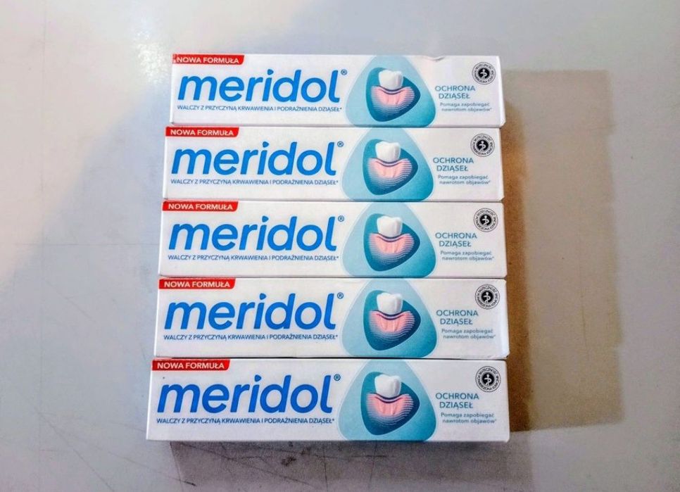 Pasta do zębów Elmex i Meridol 75ml. 10 szt.