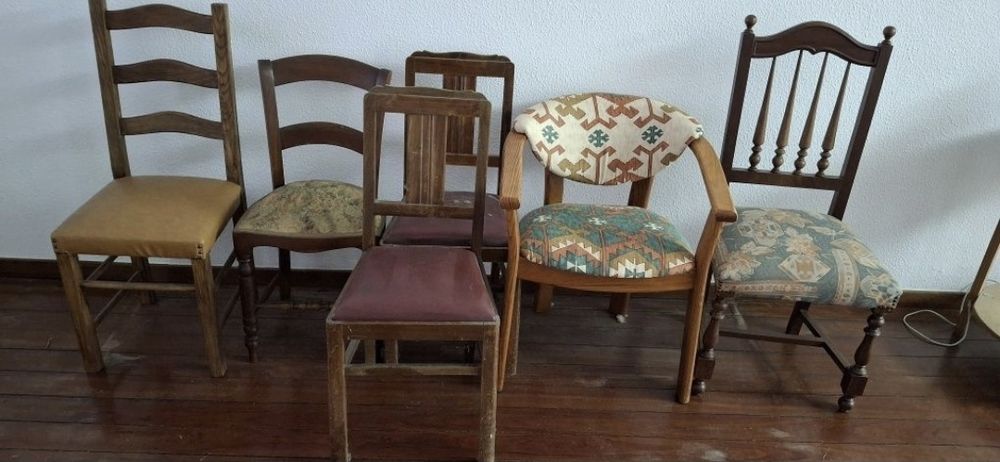 Cadeiras antigas para restauro