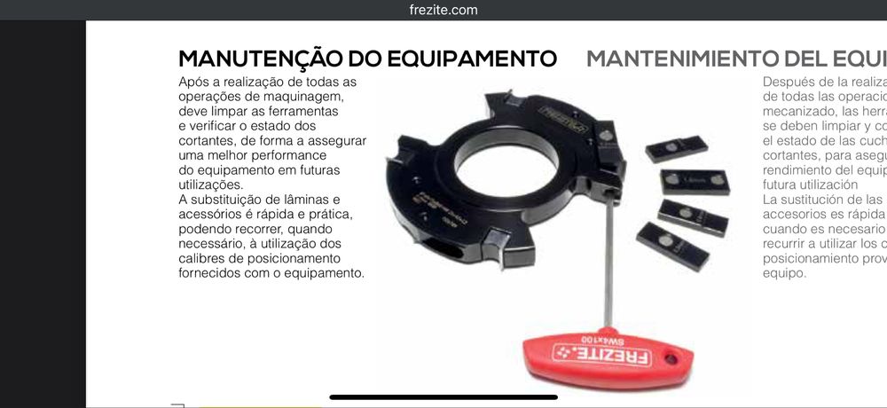 Conjunto 11 frezes caixilharia exterior com certificado