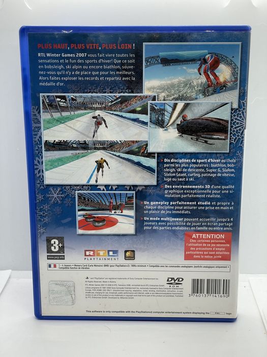 RTL Winter Games 2007 PS2 PlayStation 2 Po Angielsku