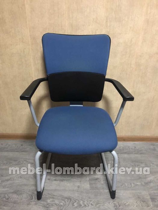 Кресло офисное, для конференций "Steelcase " "Синий" бу