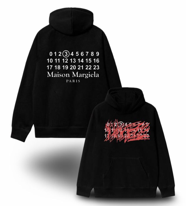Худи Maison Margiela Paris Logo Унисекс  кофта мейсон марджела MM6
