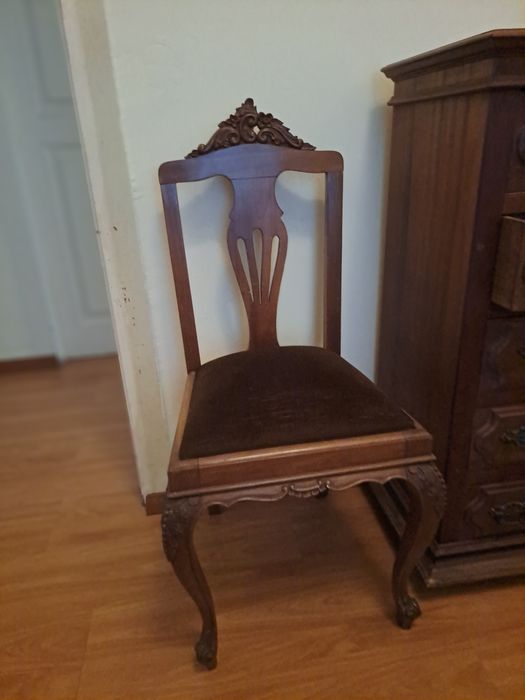 Conjunto de 2 Cadeiras, modelo Queen Anne