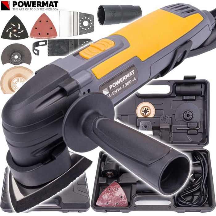 POWERMAT Narzędzie Wielofunkcyjne Szlifierka Oscylacyjna 1300W PM0308