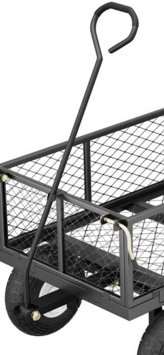 Wózek transportowy stalowy zdejmowane boki Udźwig 300 kg 200 LBS nowy