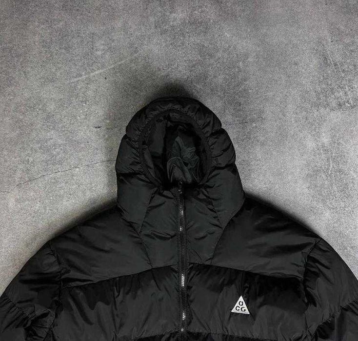 Пуховик Nike ACG / Куртка puffer асж чорний/хакі
