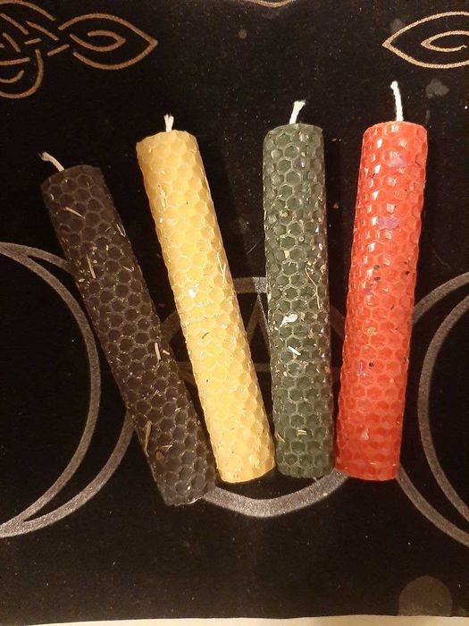 Програмні свічки з вощини та травами НАБІР