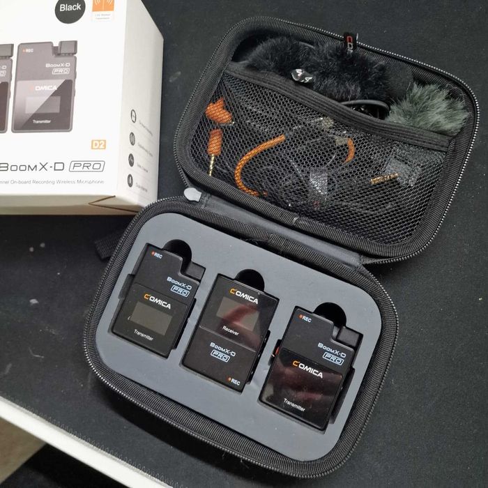 Comica BoomX-D2 Pro Microphone Wireless (2TX+RX) 2.4G - Preto