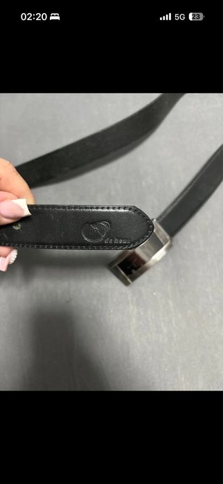 Pasek skórzany męski