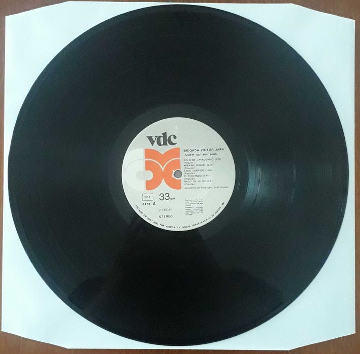 Brigada Vítor Jara disco de vinil "Quem sai aos seus"