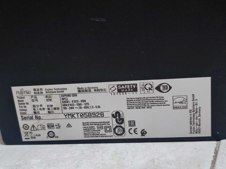 Fujitsu ESPRIMO i3-9100T RAM 8GB SSD 240Gb PC
