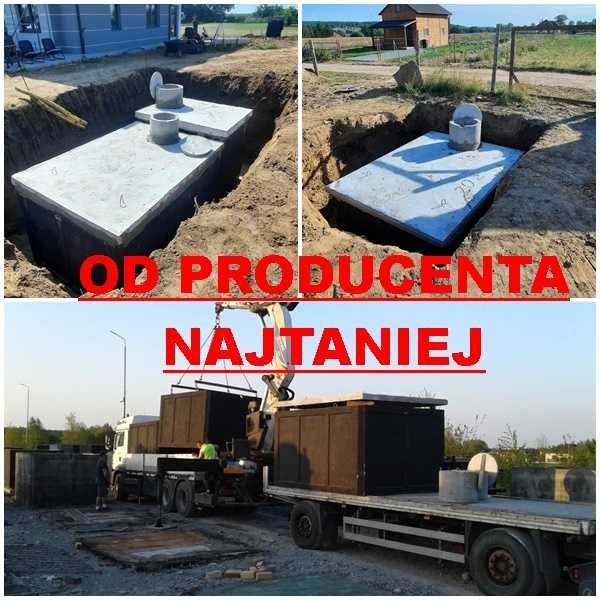 SZAMBA betonowe 10m3 szambo 12m3 zbiornik na deszczówkę 4m3 Komorów