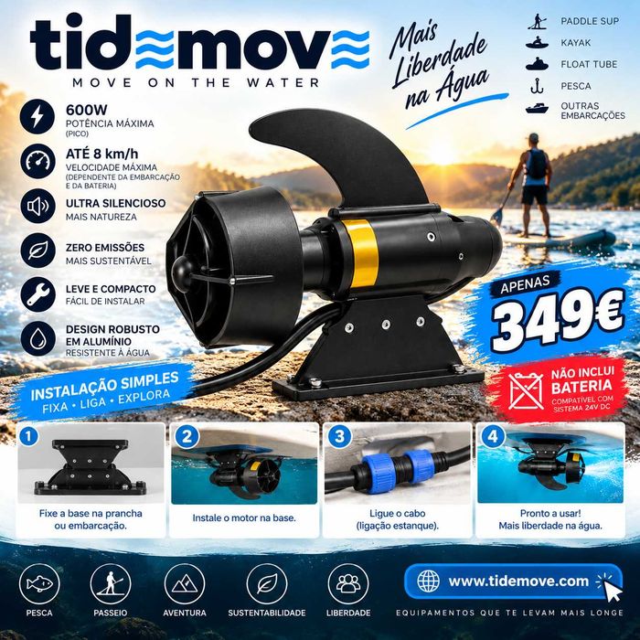 TIDMOV Propulsor Elétrico Subaquático de 600 W