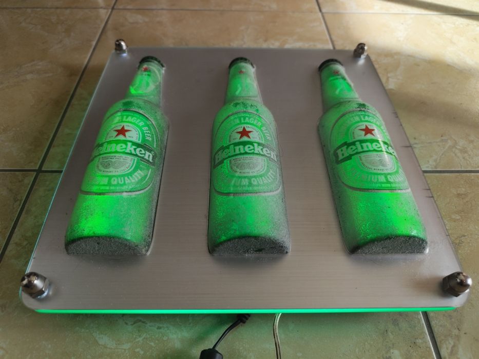 Led luminoso Heineken c/gelo