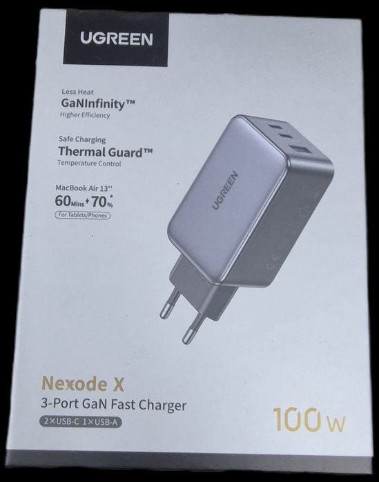 Універсальний зарядний пристрій 100W Ugreen Nexode X GaN X756 2xType-C
