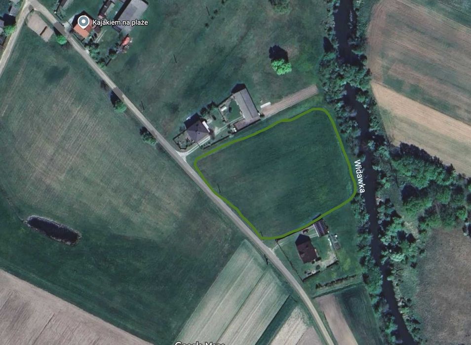Atrakcyjna działka w Łazowie nad rzeką