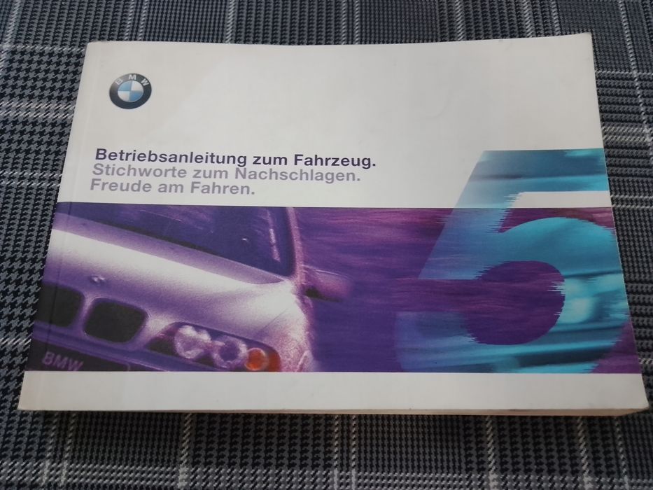 BMW SERIA 5 E39 Instrukcja Obsługi Książka 2000