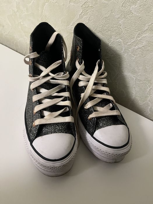 Кеди converse all star на платвормі високі жіночі 41-42 розмір