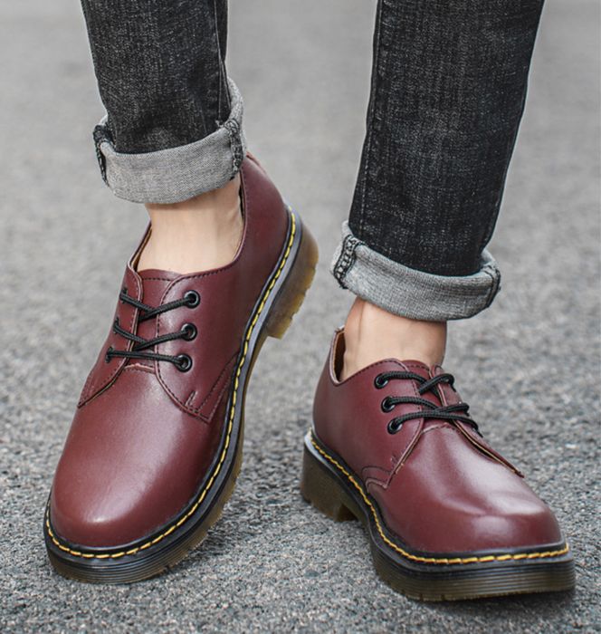 Glany półbuty modne eleganckie martensy timberki klasyczne