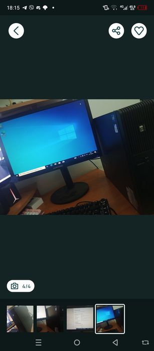 Брендовый комплект ПК HP + Монитор Samsung 19"