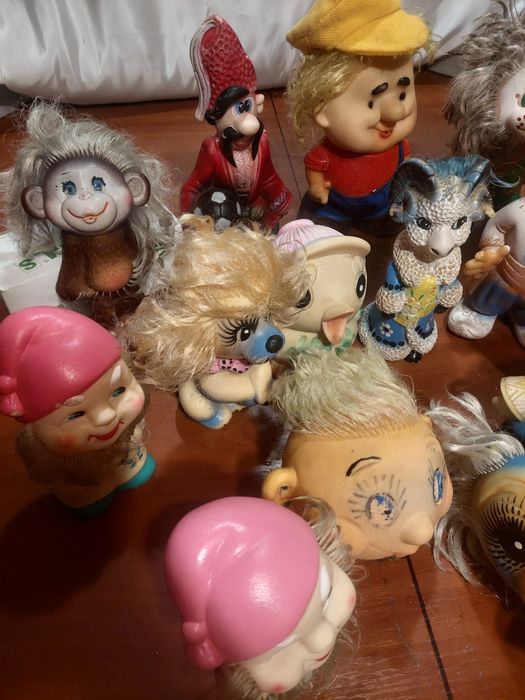 Игрушки резина винтаж.