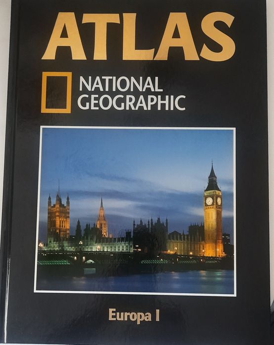 ATLAS - National Geographic I ,II e III Volumes com 27 cm X 36 cm - Excelente estado