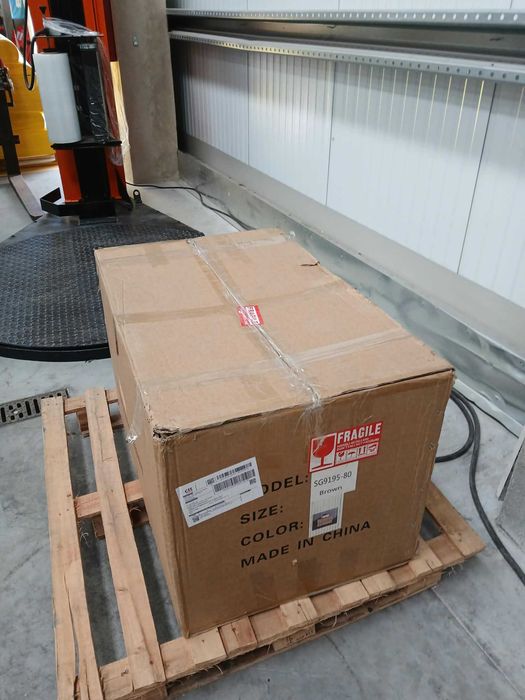 Móvel de Casa de Banho 80cm cor madeira com Lavatório de pousar