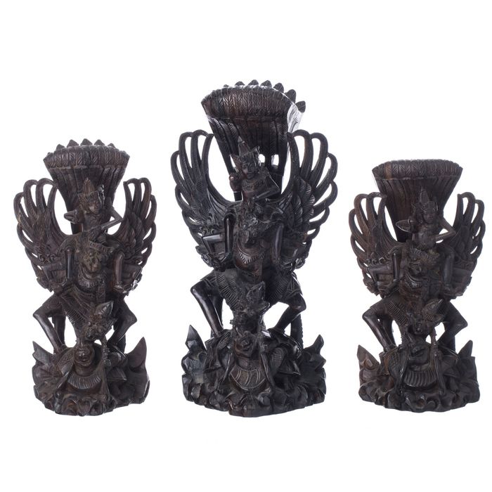 Escultura oriental - Divindades e animais fantásticos