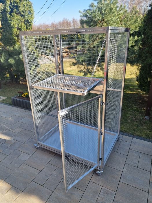 Woliera aluminiowa, klatka, NOWA, dla papug, kanarków. Wysyłka!