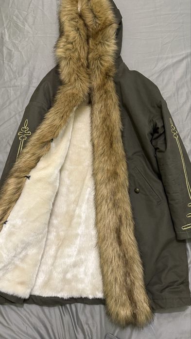 Парка Pinko хакі зимова куртка