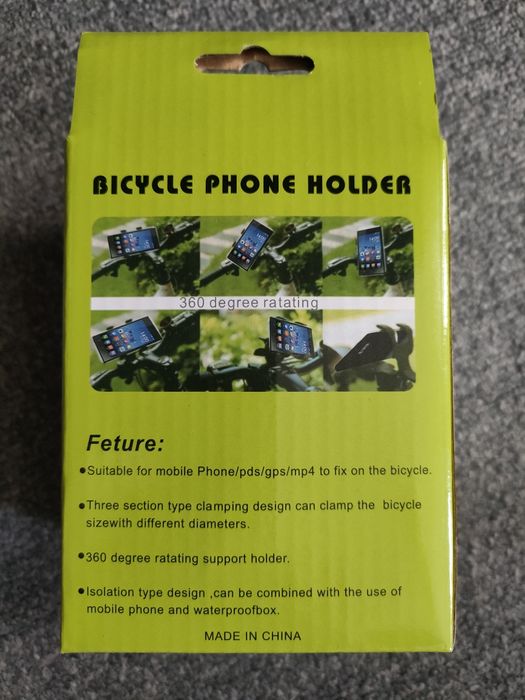 Rowerowy uchwyt na telefon