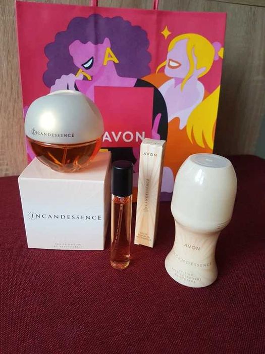 Zestaw perfumy Incandessence Avon 3 kosmetyków nowy