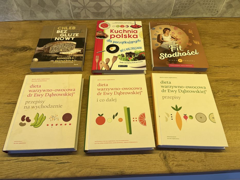 Zestaw książek o gotowaniu 6 sztuk