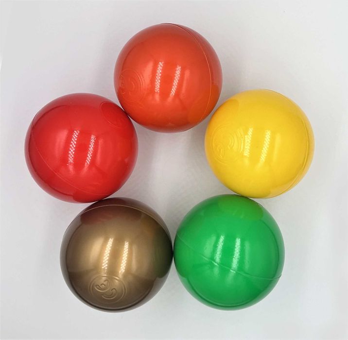 Plastikowe piłeczki piłki kulki - zestaw jesienny 150szt. 7cm