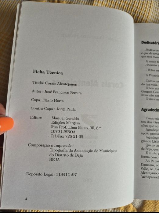 Livro " Corais Alentejanos"