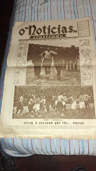 O noticias ilustrado semana marques pombal raro  1926 futebol