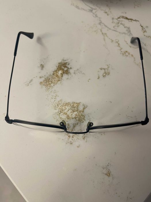 Armação de óculos redonda preta Ray Ban